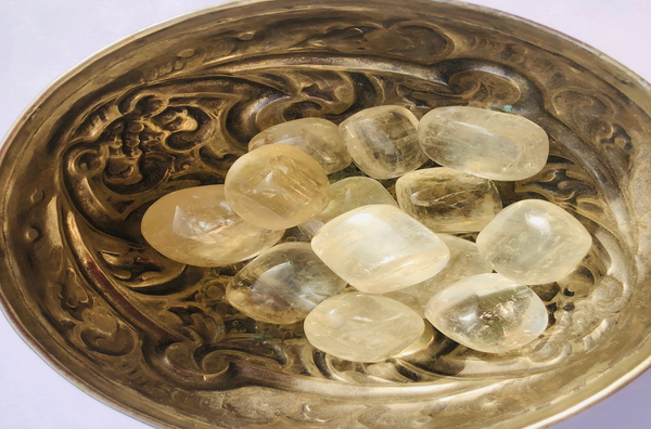 Earth Wind & Indigo | Honey Calcite Tumbled Crystals – Earth Wind and ...