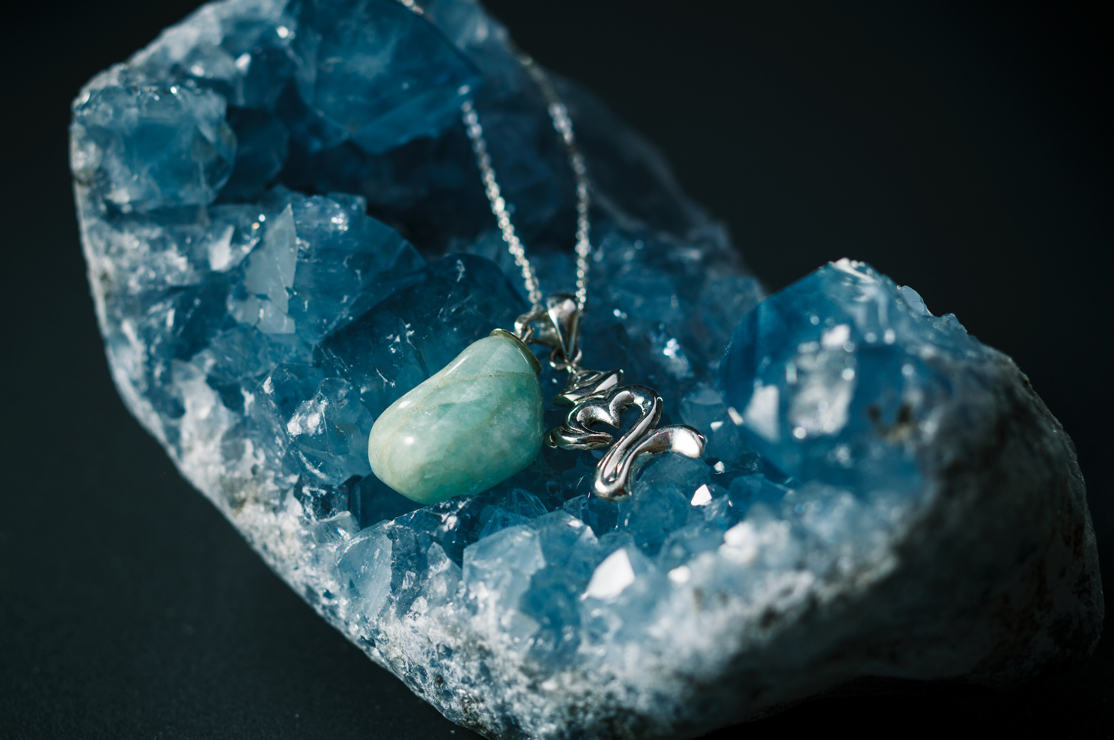 aquamarine indian om