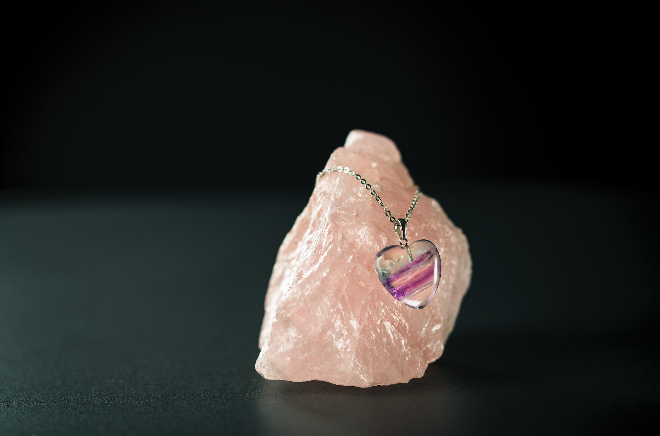 fluorite love heart